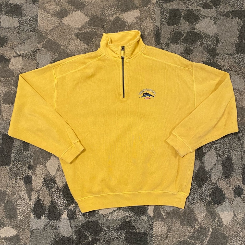 Tommy Bahama Yellow Crewneck Sweater
